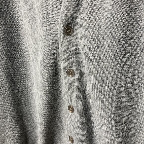 VTG Jantzen Sweater Cardigan Mens XL Gray Button Front Dad Grandpa USA - Picture 3 of 10